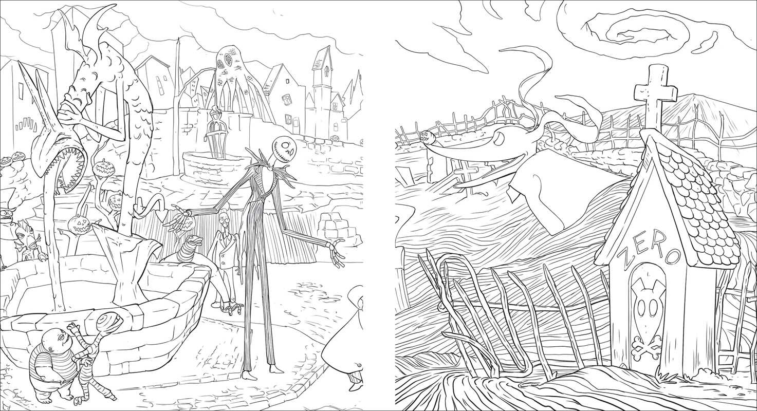 Disney Tim Burton's The Nightmare Before Christmas Glow-in-the-Dark Coloring Book by Editors of Thunder Bay Press