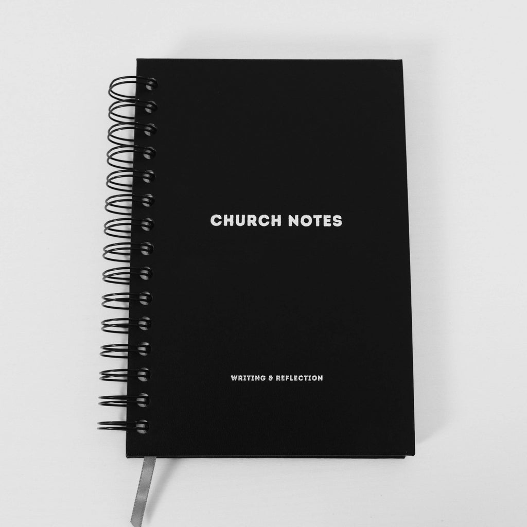 Church Notes Journal - Spiral Charcoal