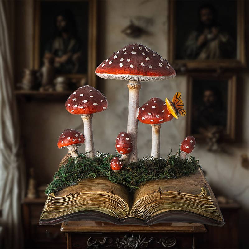 Mushrooms on Book