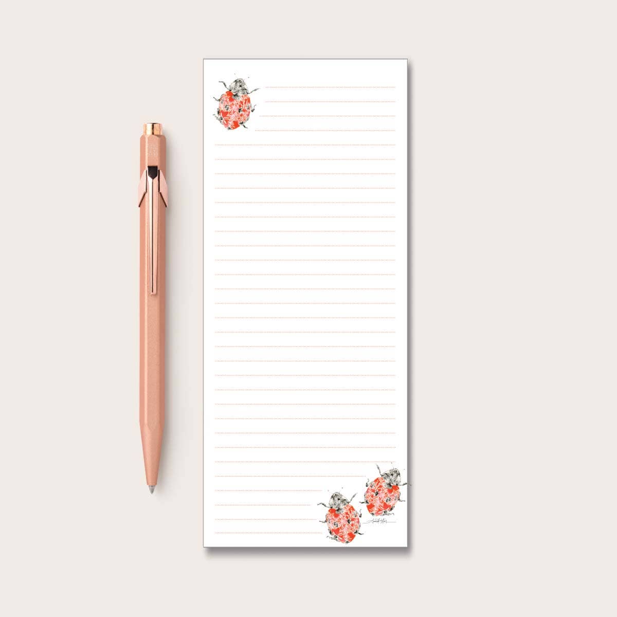 Ladybug Refrigerator Notepad