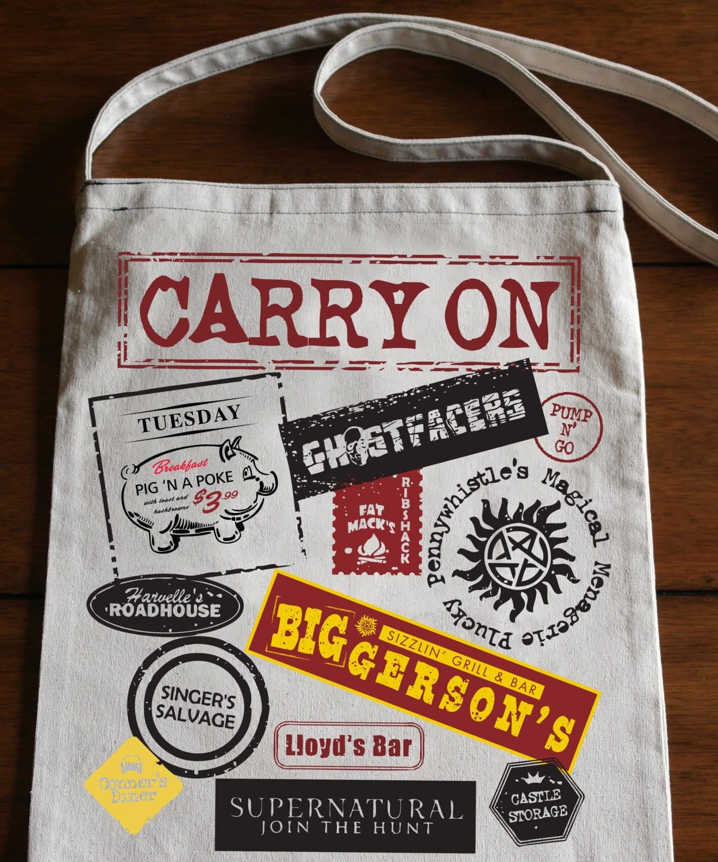 Supernatural Carry On Journal Tote Bag