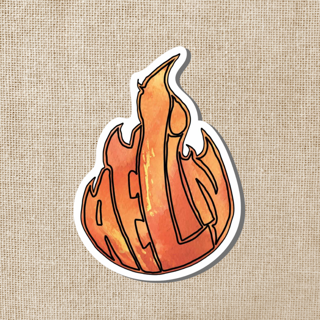 Aelin Galathynius Flame Sticker, 3-inch | Throne of Glass