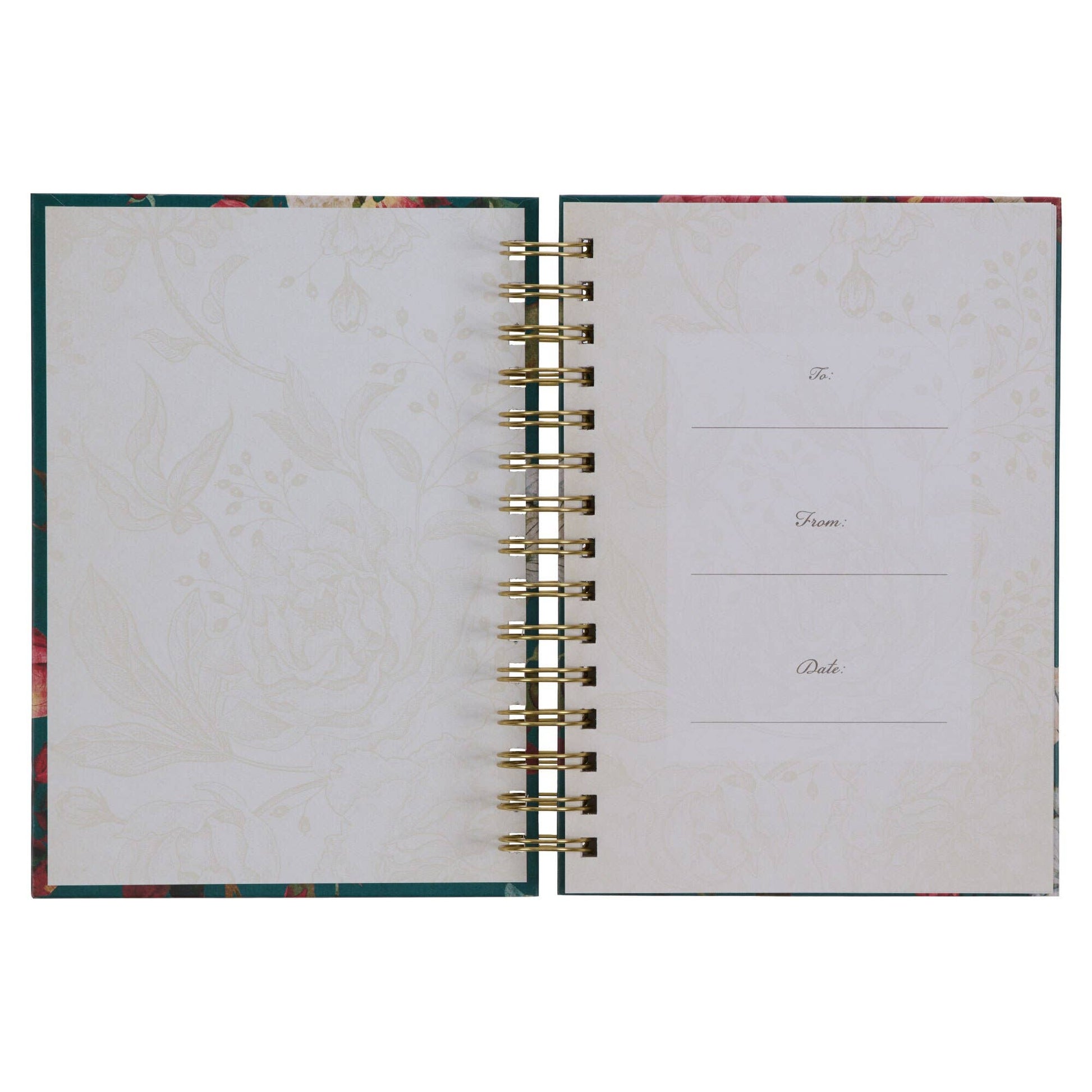 All Things are Possible Teal Wirebound Journal