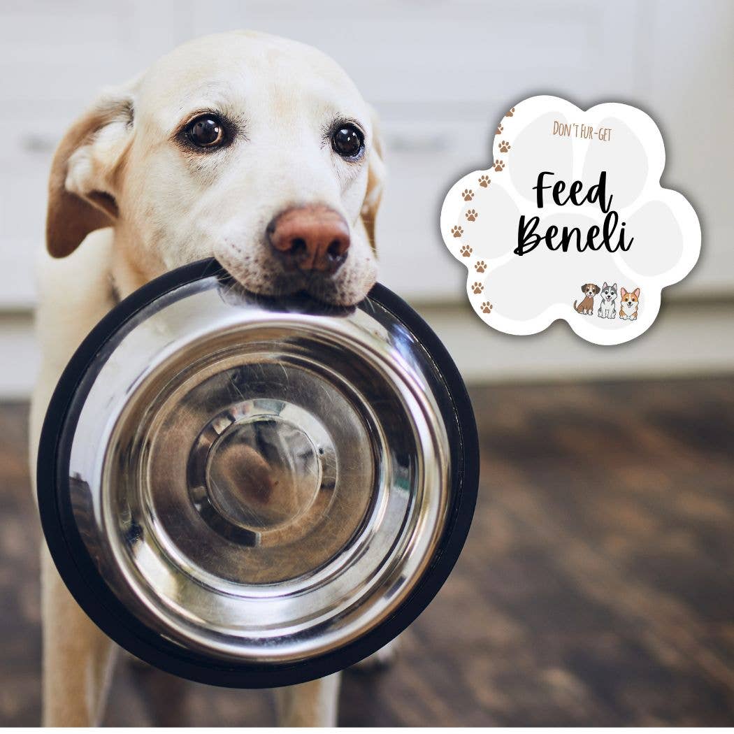 Paw Print Post-it® Notes - Pups - Don't Fur-get sticky note