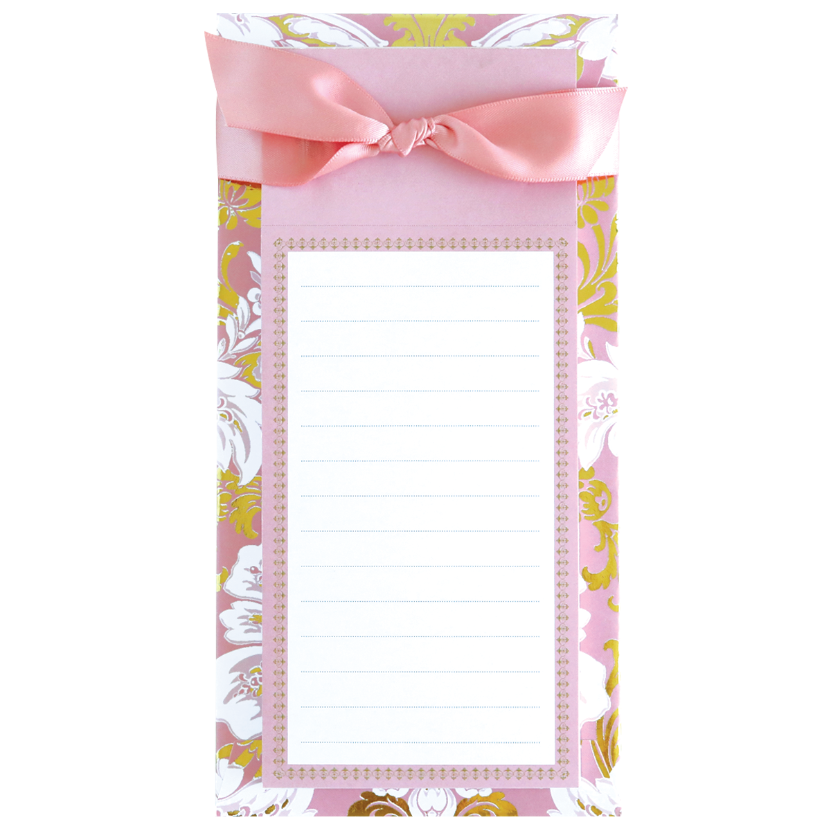 Pink Damask List Pad