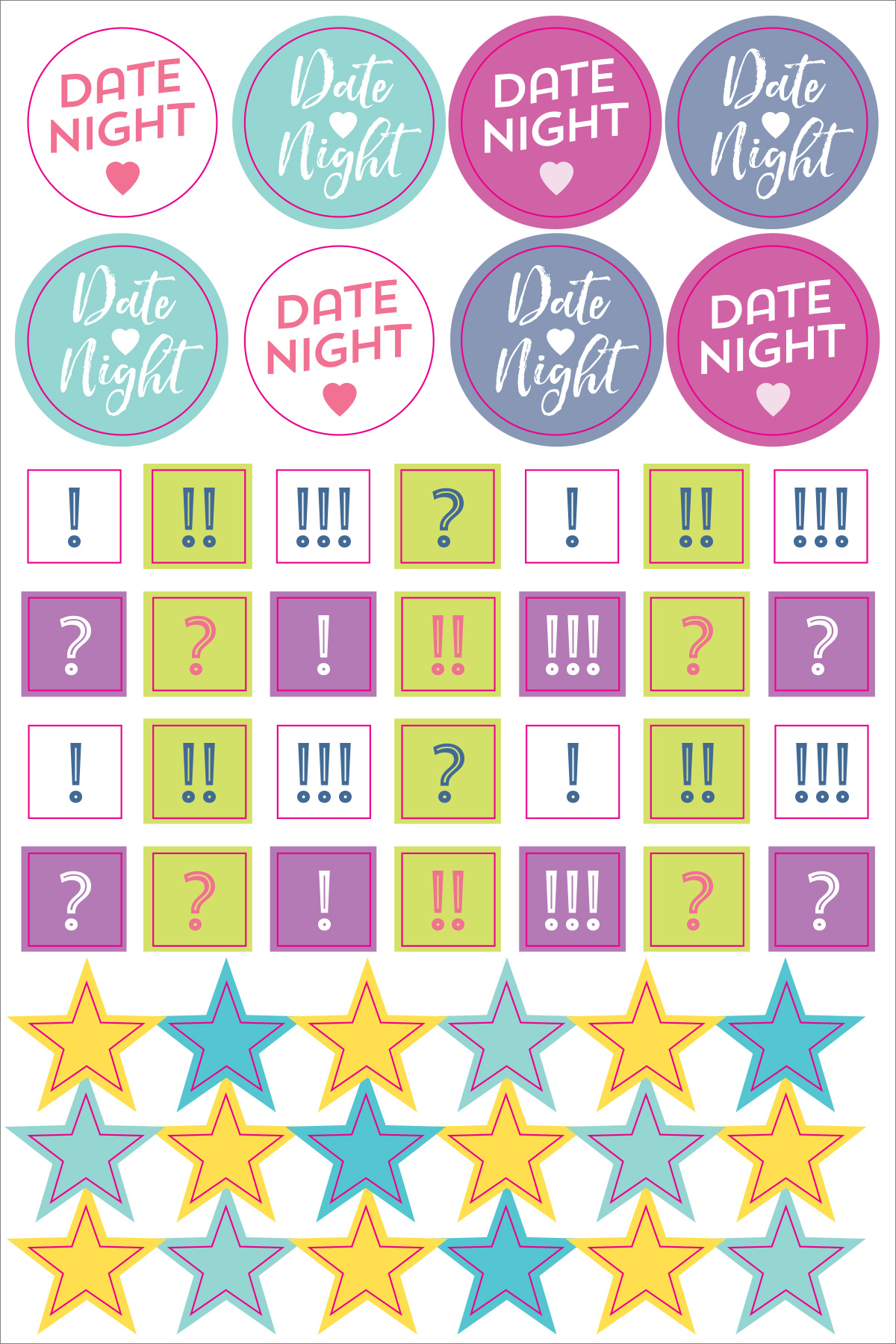 Essentials Weekly Planner Stickers