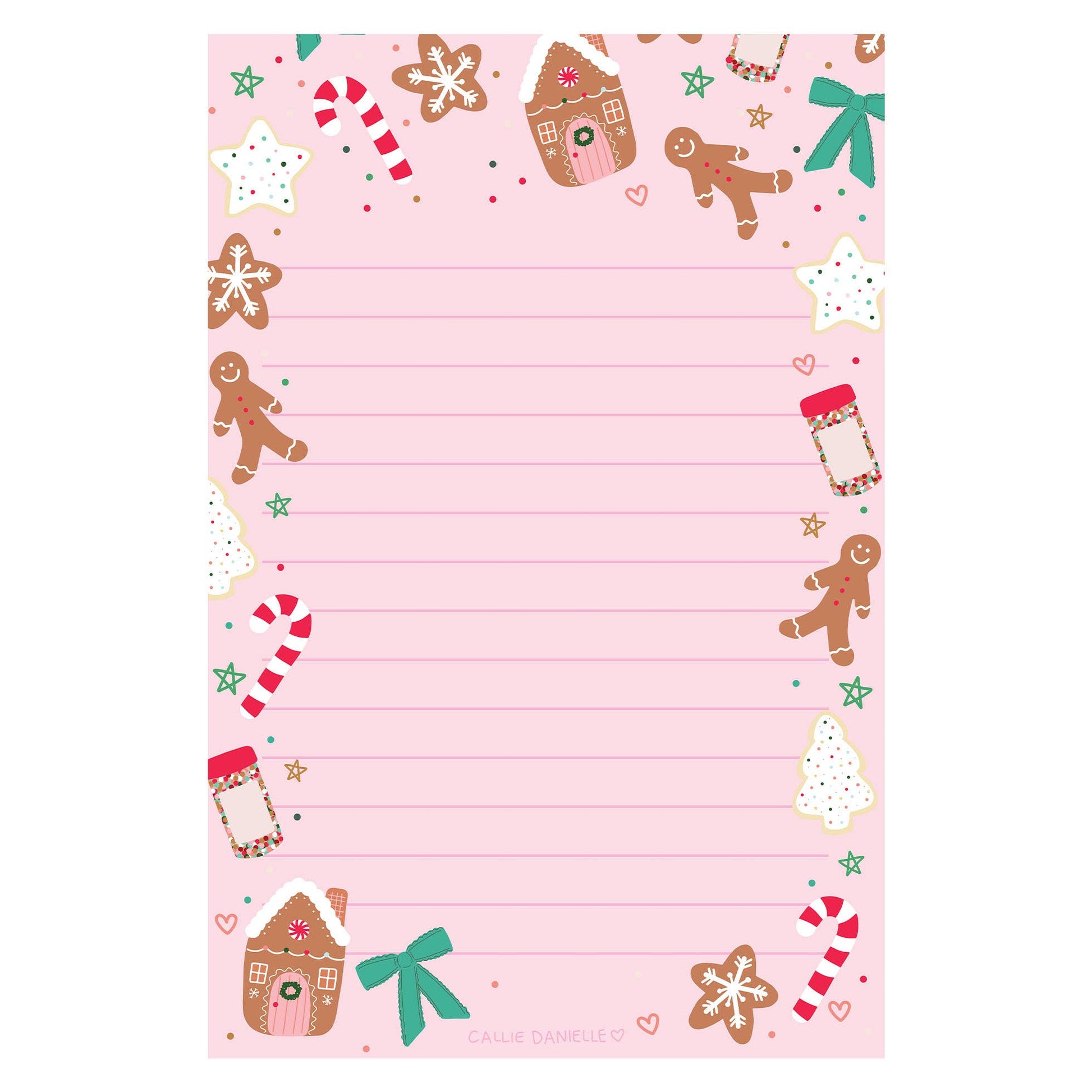 Holiday Cookies Christmas 4x6 Notepad