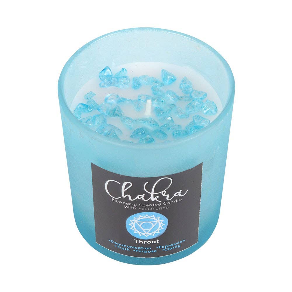 Throat Chakra Blueberry Lapis Candle
