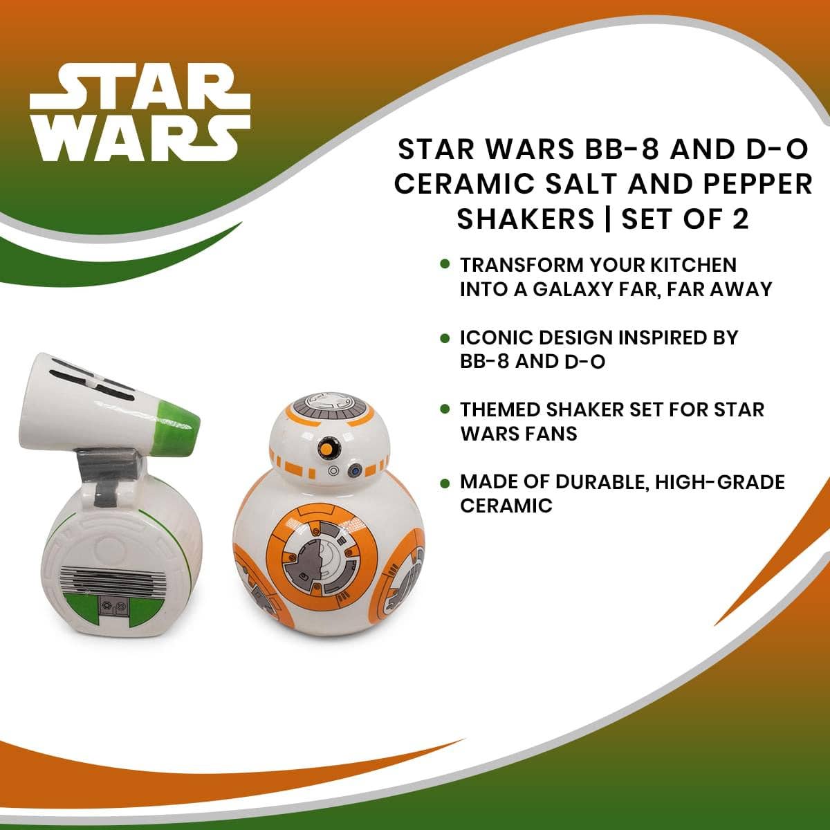 Star Wars D-O And R2-D2 Ceramic Shaker Set of 2