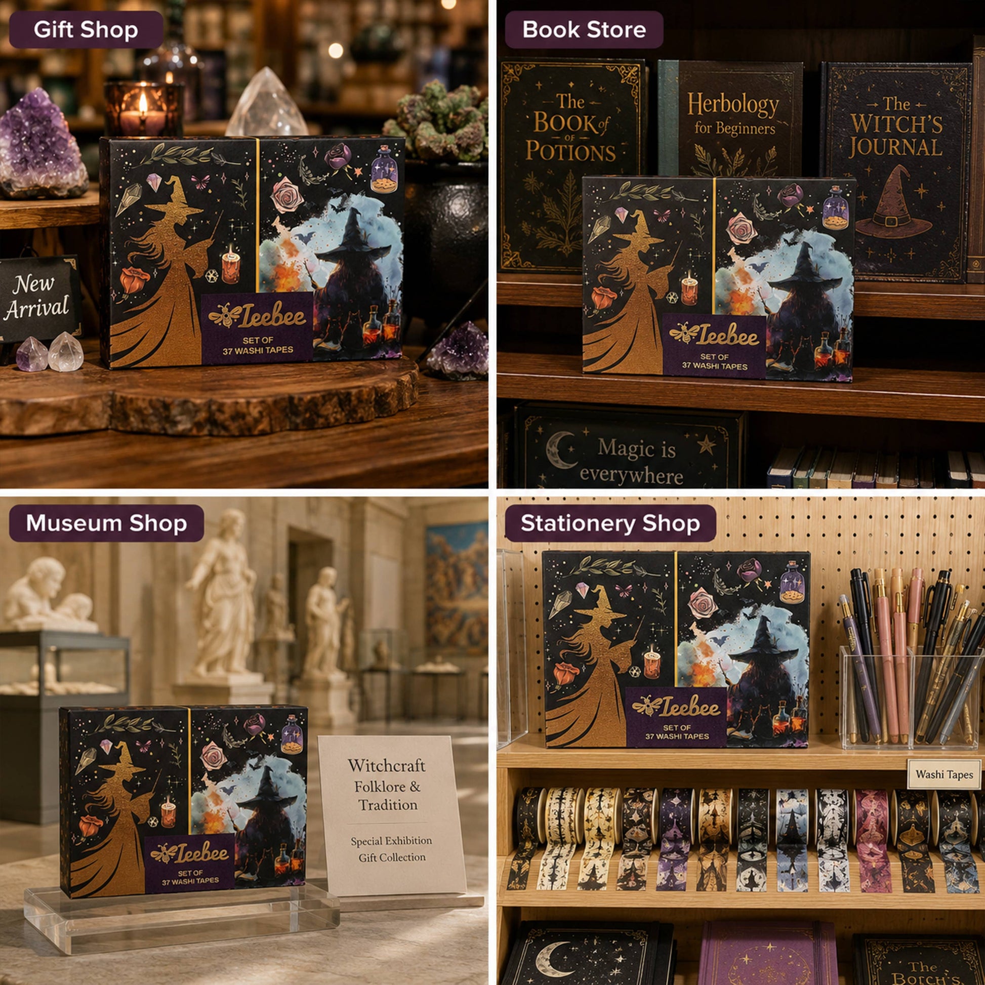 Phantom Witches Washi Tape Set - 37 Rolls