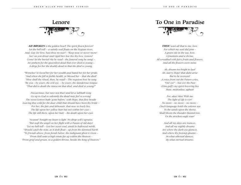 Edgar Allan Poe Short Stories (Gothic Fantasy)