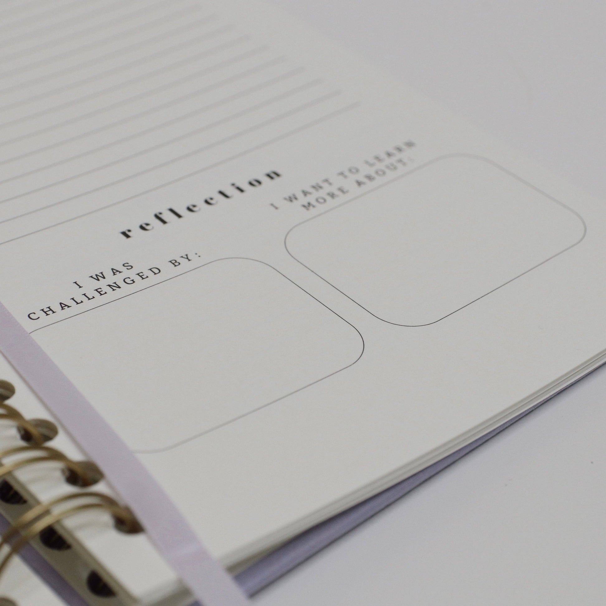 Church Notes Journal - Spiral Linen Purple