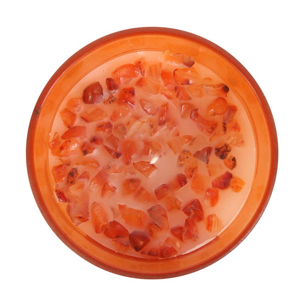 Sacral Chakra Orange Carnelian Candle
