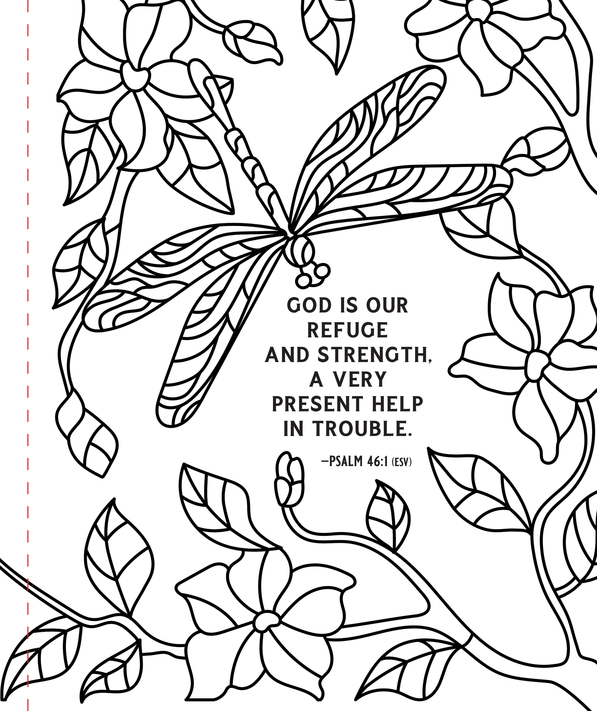 Psalms Large Print Coloring Book - Psalms
