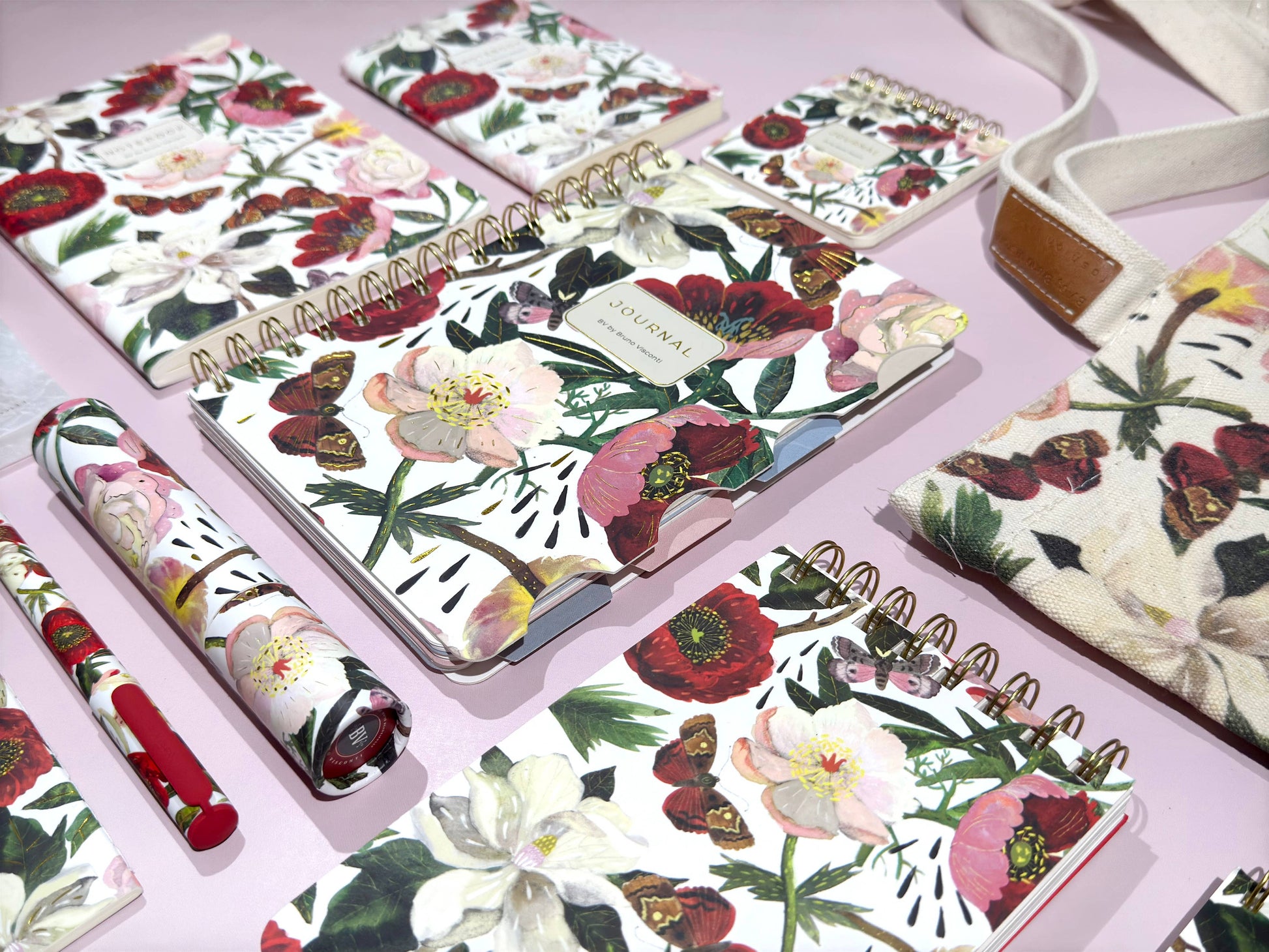 A6 Passport Notebook - Peonies