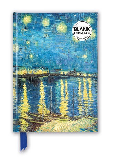 Van Gogh: Starry Night Over The Rhine Blank Journal