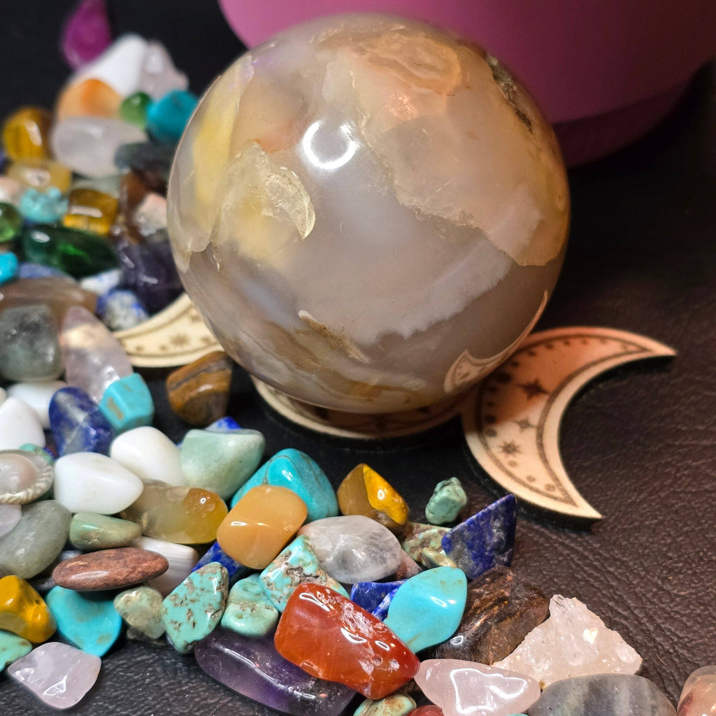 Crystal Sphere Stand - Asst Designs