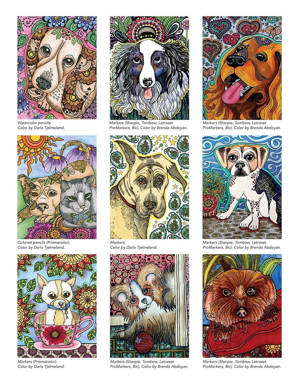 Lovable Dogs Coloring Book