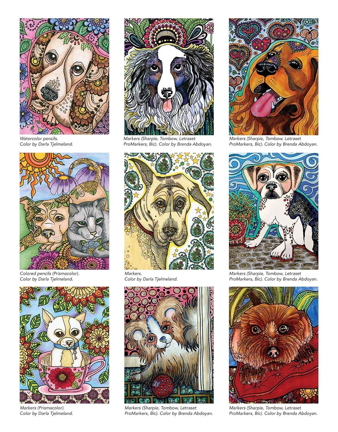 Lovable Dogs Coloring Book