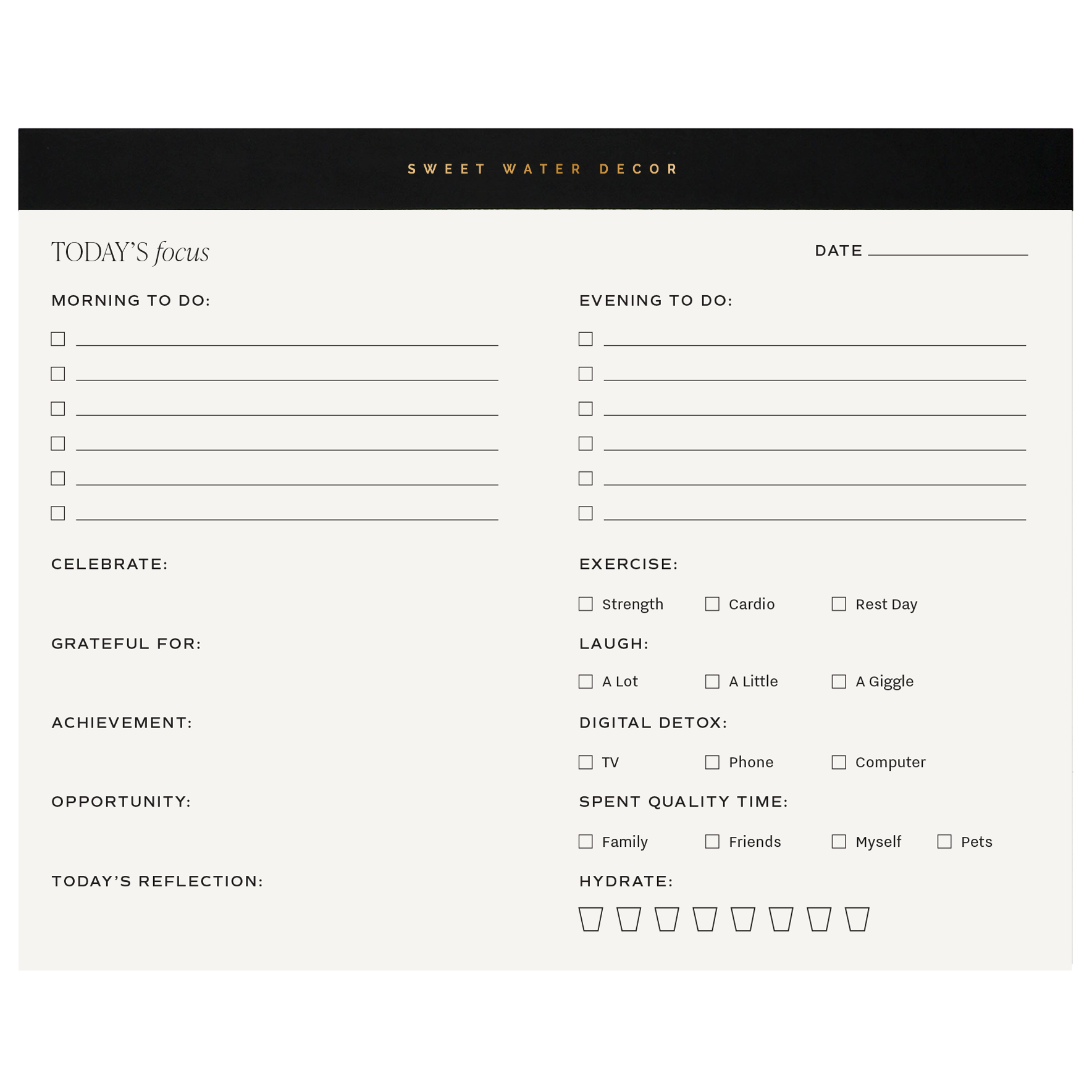 Self Care Notepad - Stationery and Gifts