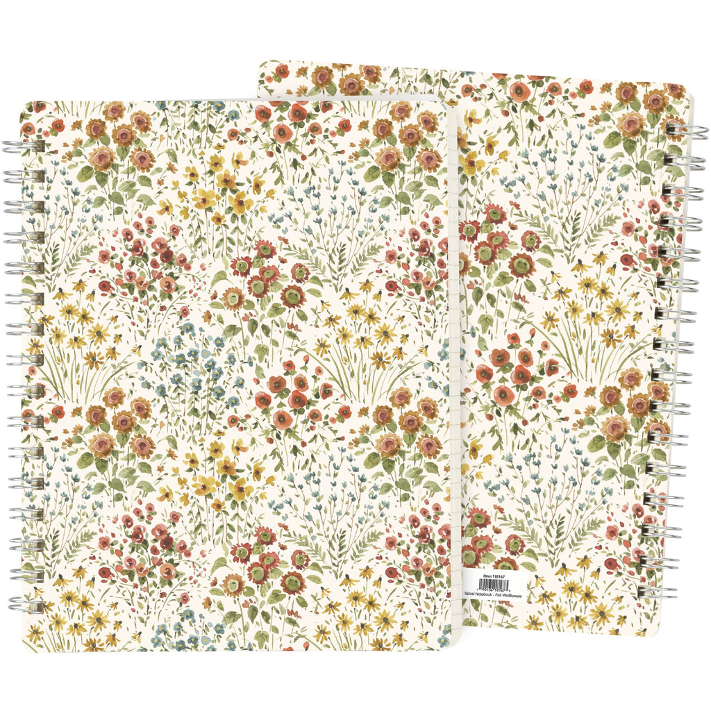 Fall Wildflower Spiral Notebook