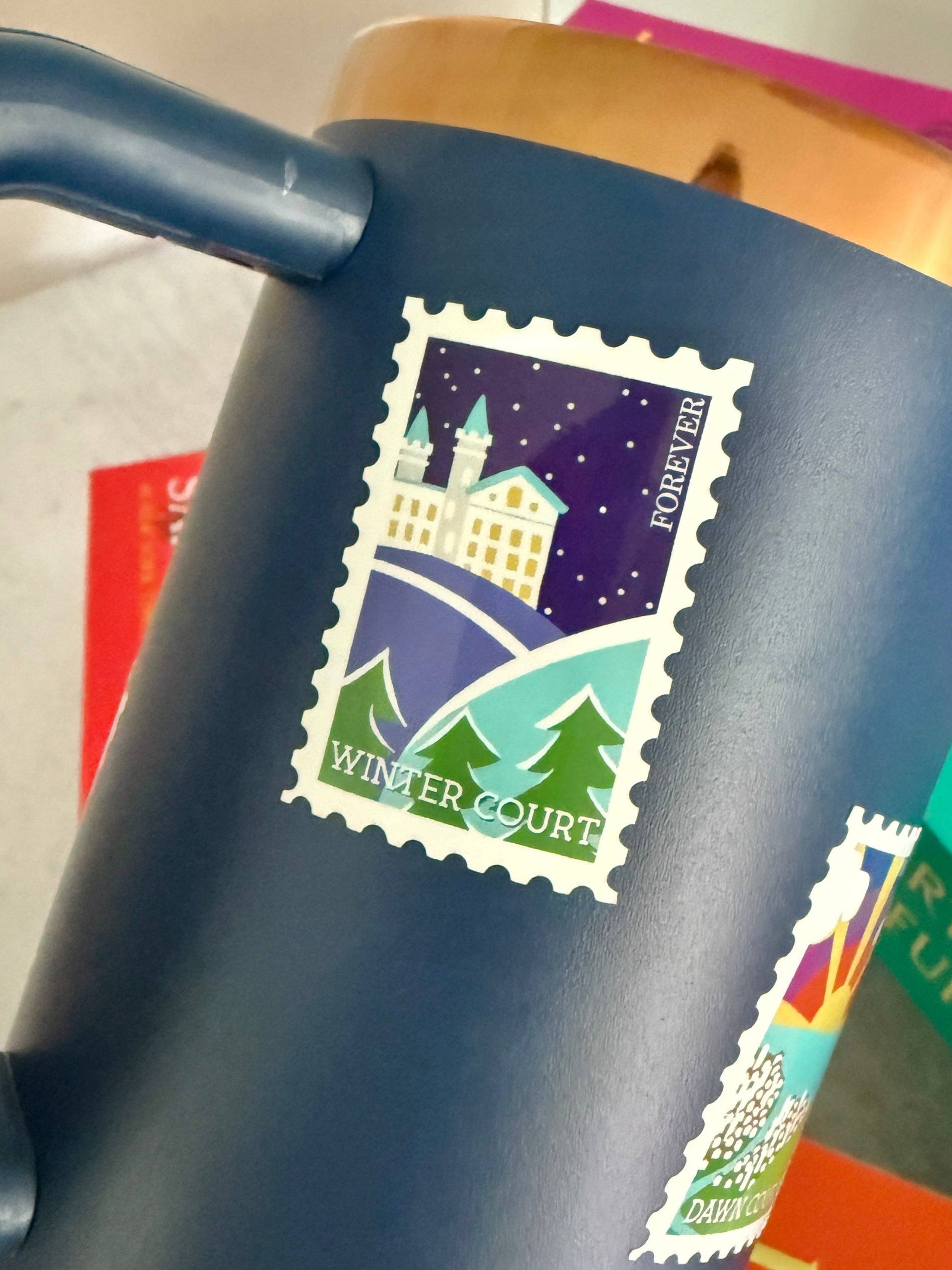 ACOTAR Courts of Prythian Sticker Sheet – 8 Stamp Stickers