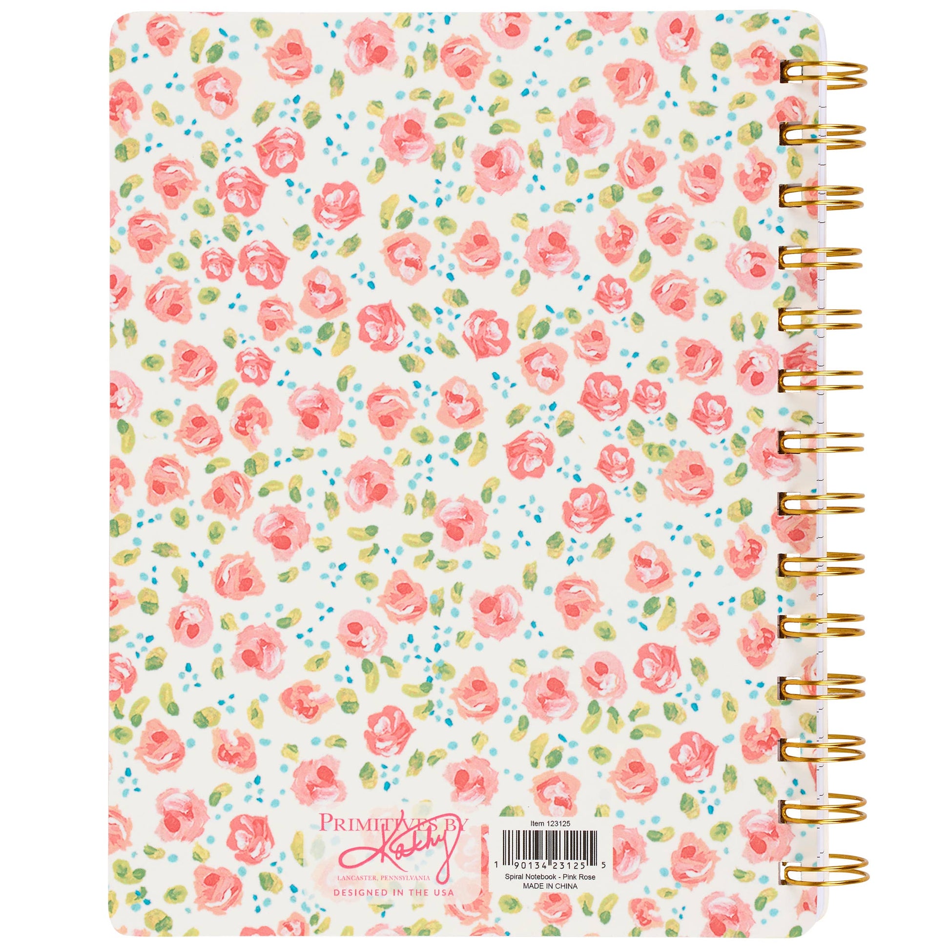 Pink Rose Spiral Notebook