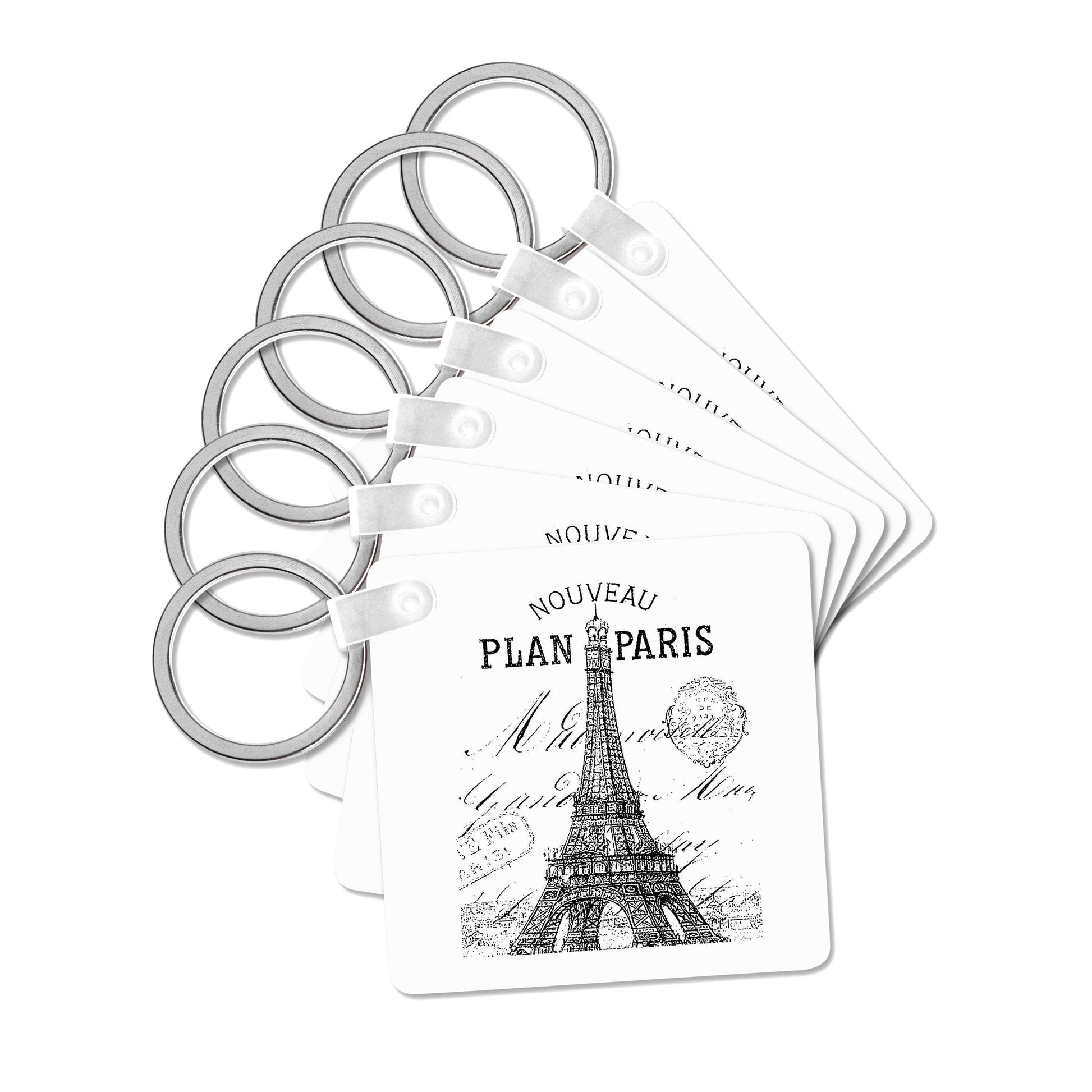Paris vintage Eiffel tower, Key Chain