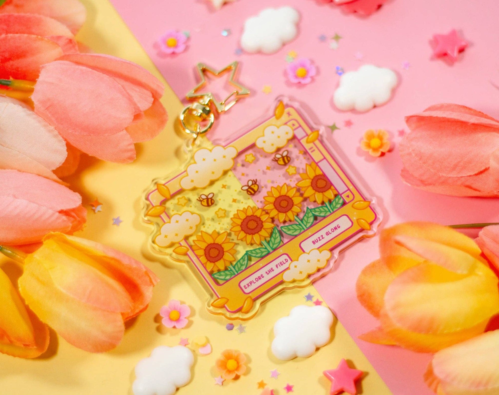 Sunflower Dreams Keychain