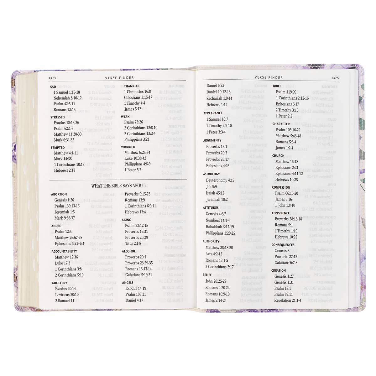 KJV Bible Giant Print Full-Size Faux Leather, Floral