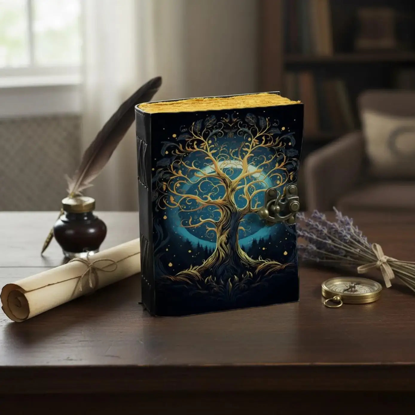 Tree of Life - Leather Journal Blank Vintage Notebook