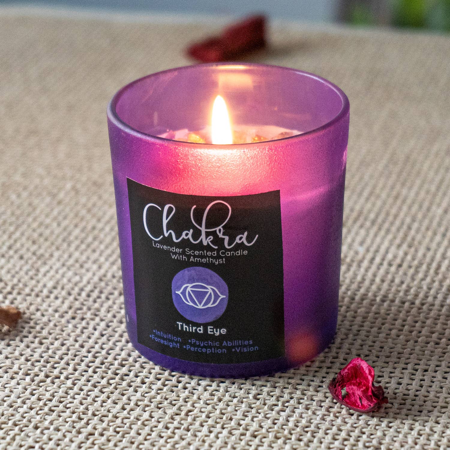 Third Eye Chakra Lavender Amethyst Candle