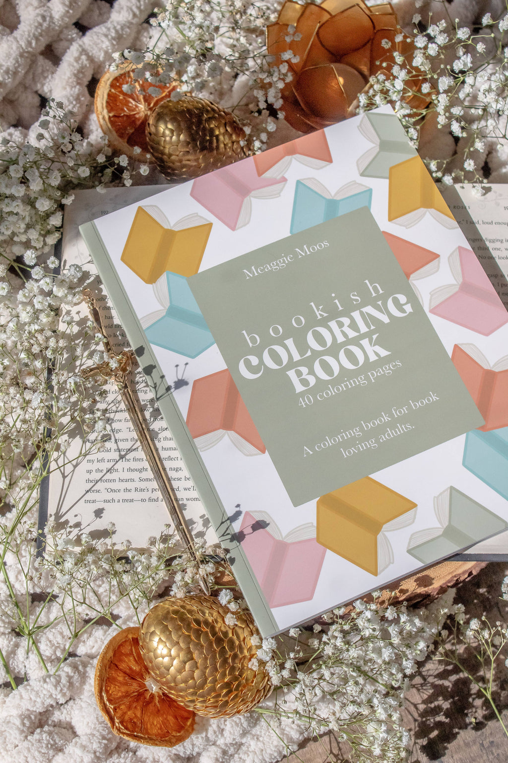 Bookish Coloring Book | 40 Coloring Pages For Adult Readers