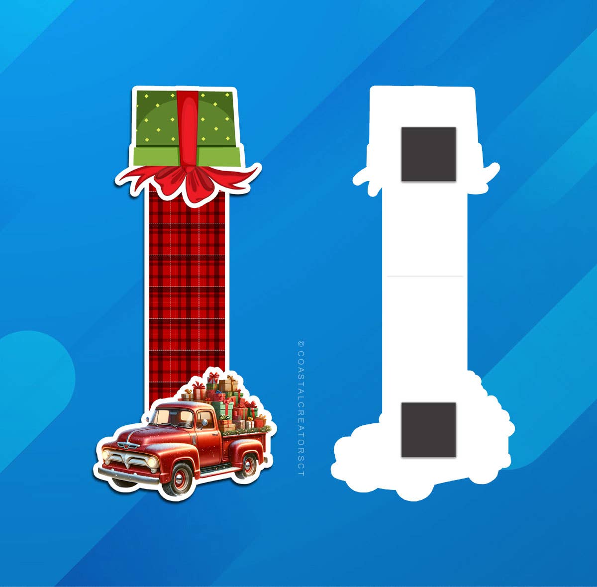 Christmas Red Truck Magnetic Bookmark (Packaged)