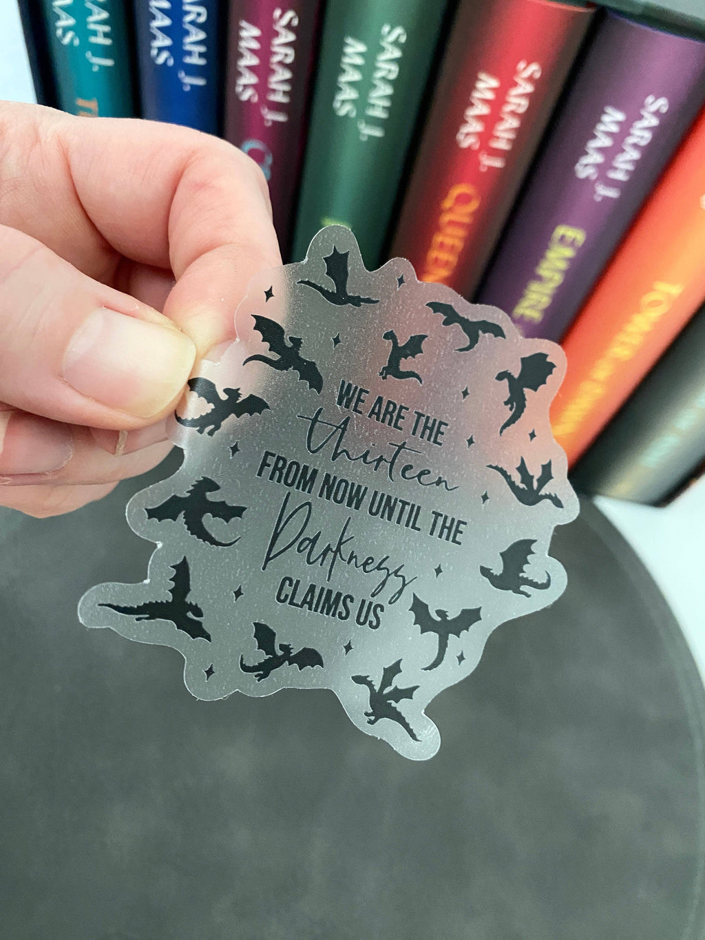 The Thirteen clear sticker | Throne of Glass licensed SJM