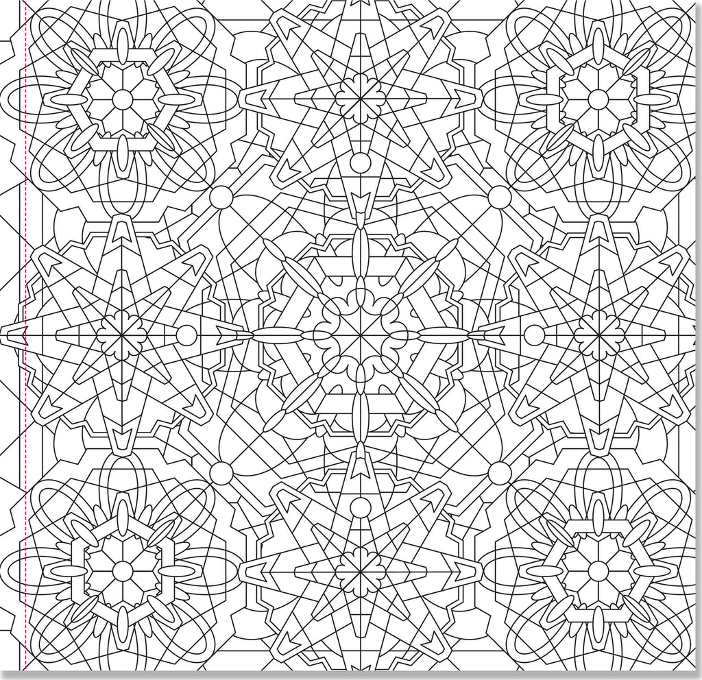 Kaleidoscope Designs Artist's Coloring Book