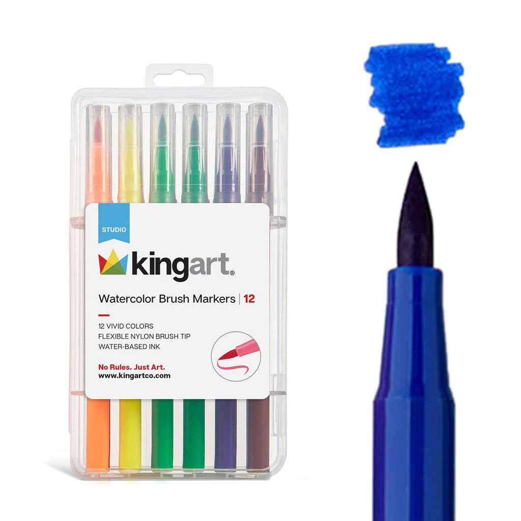Coloring Brush Markers 12 Colors