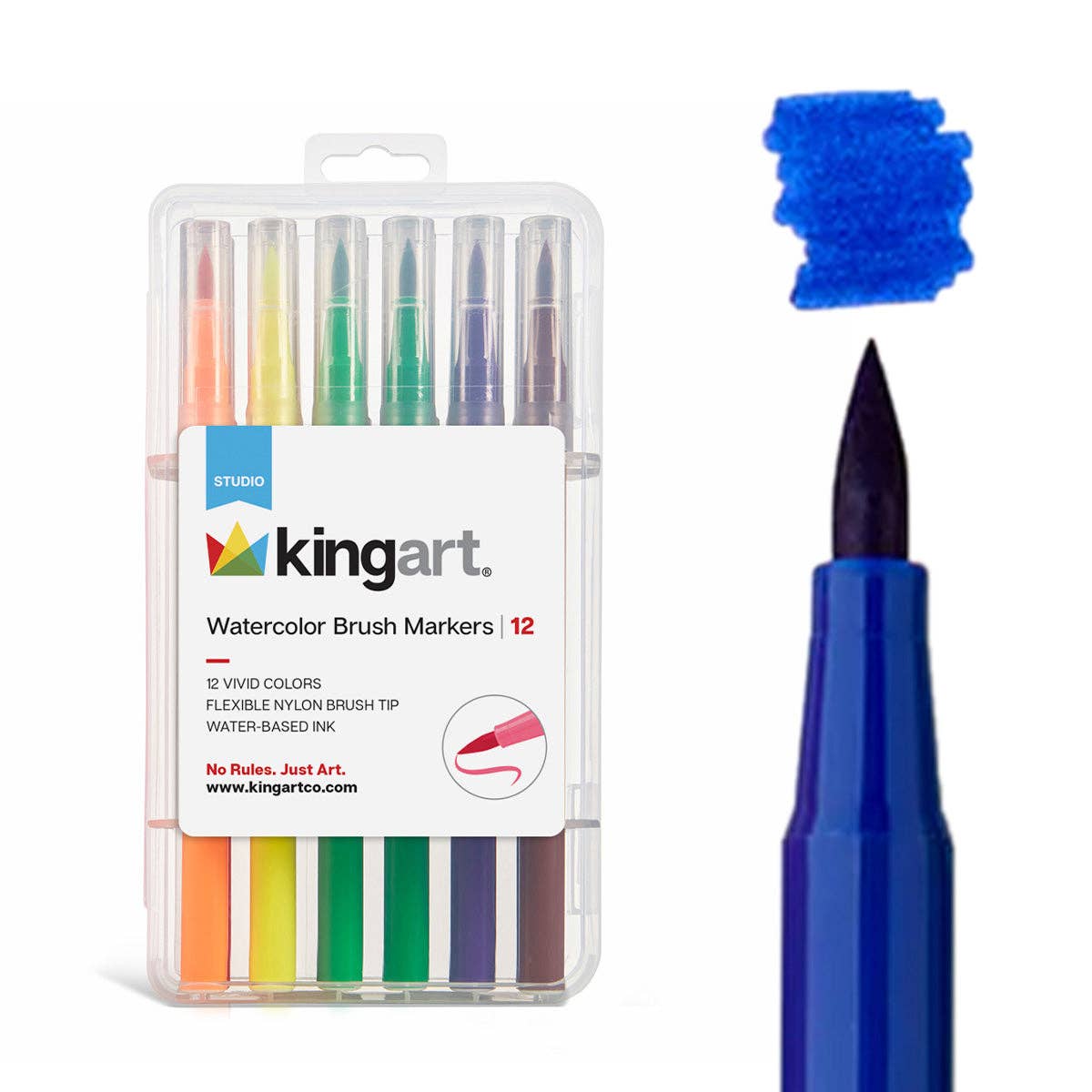 Coloring Brush Markers 12 Colors