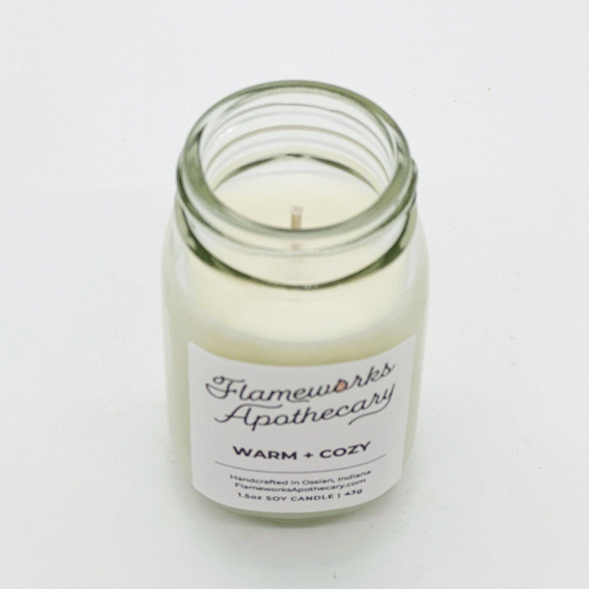 Warm + Cozy 1.5 oz Mini Mason Jar Candle