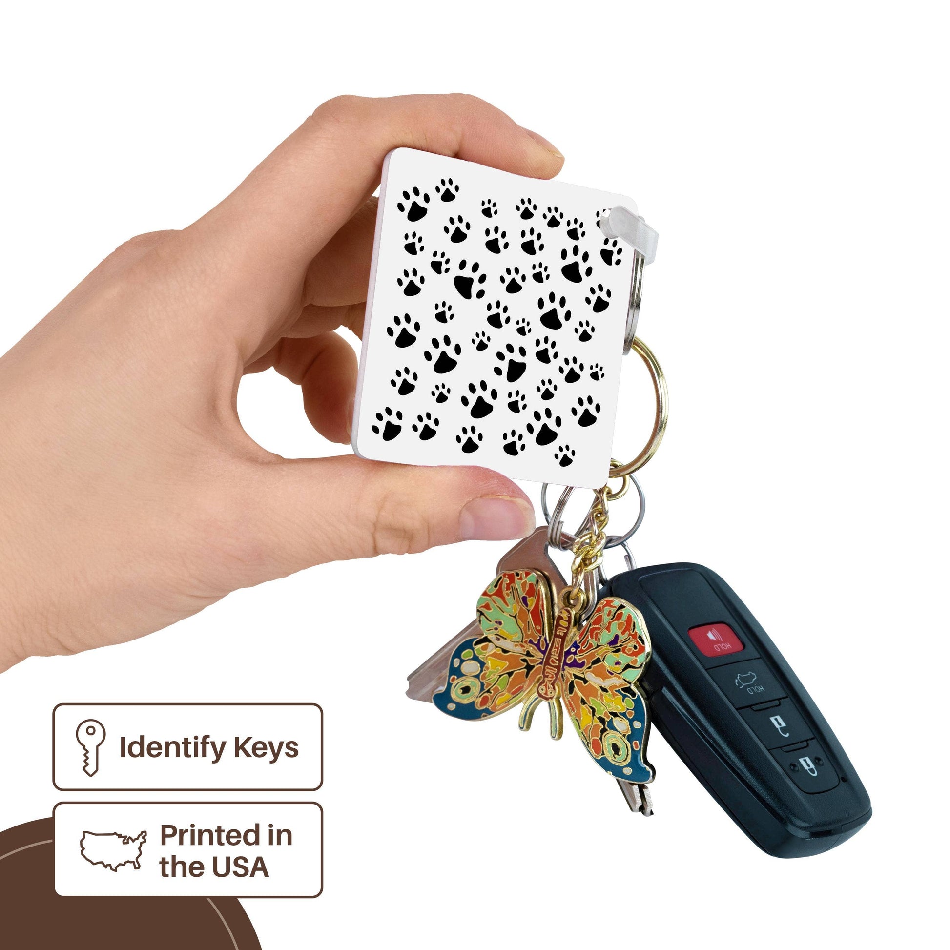 Cat Line Art Minimalist Style, Key Chain
