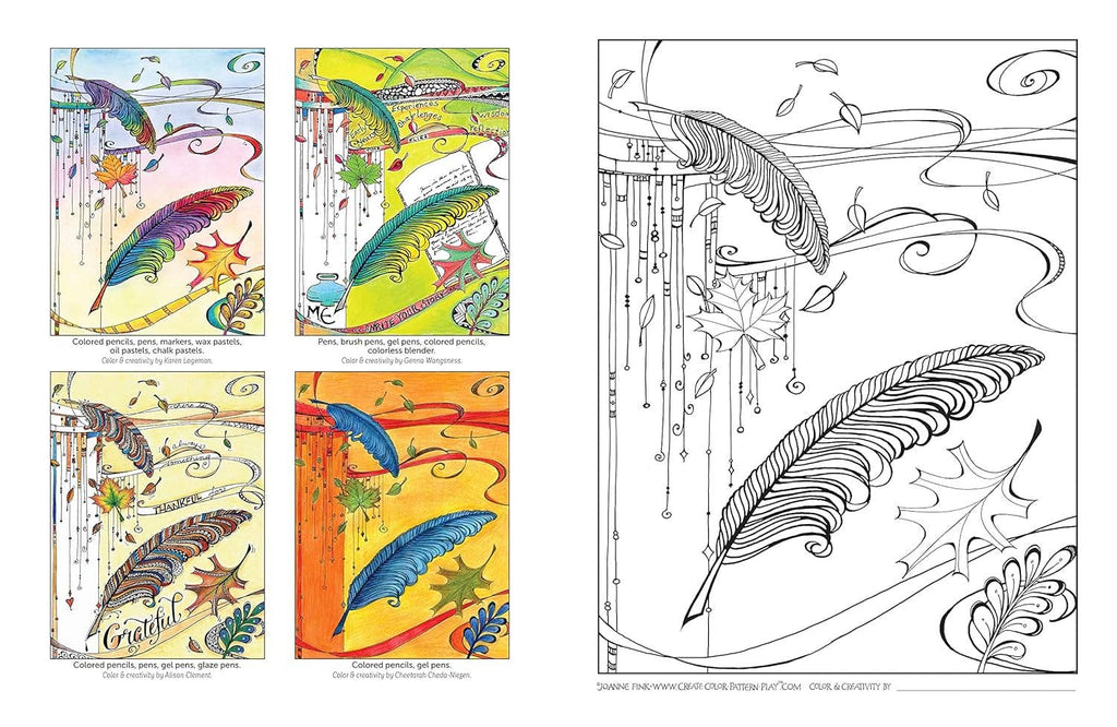 Expressions of Nature Coloring Book - Adult Coloring Designs