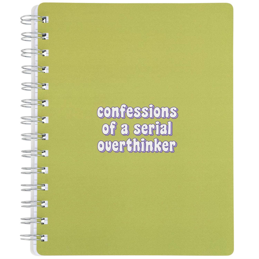 Confessions Of Overthinker Spiral Notebook
