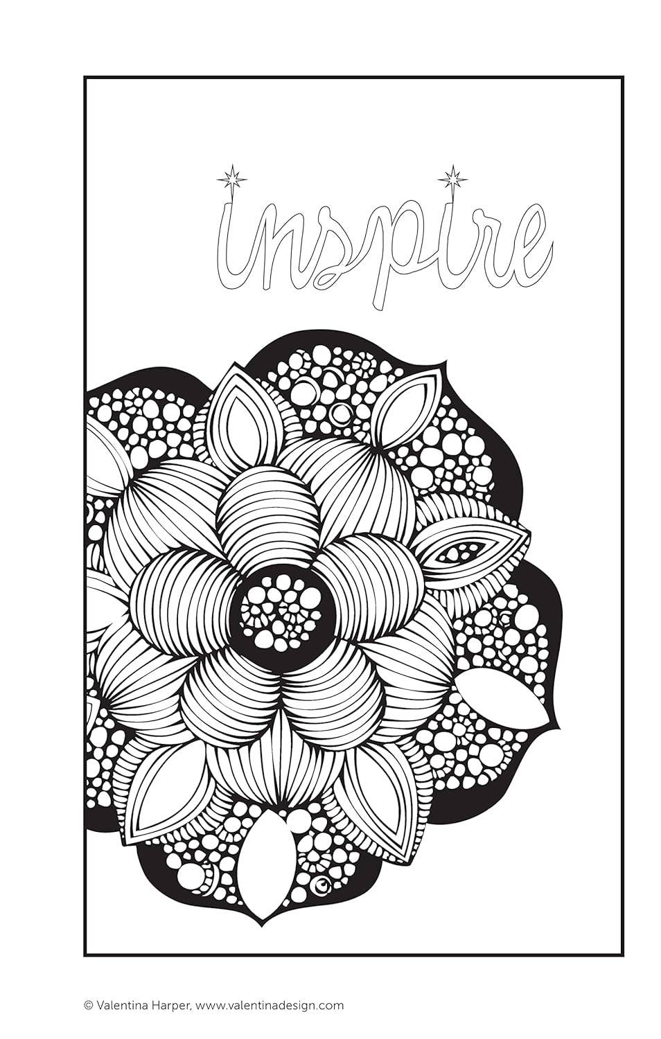 Color Zen Coloring Book - Take Along Size Adult Coloring