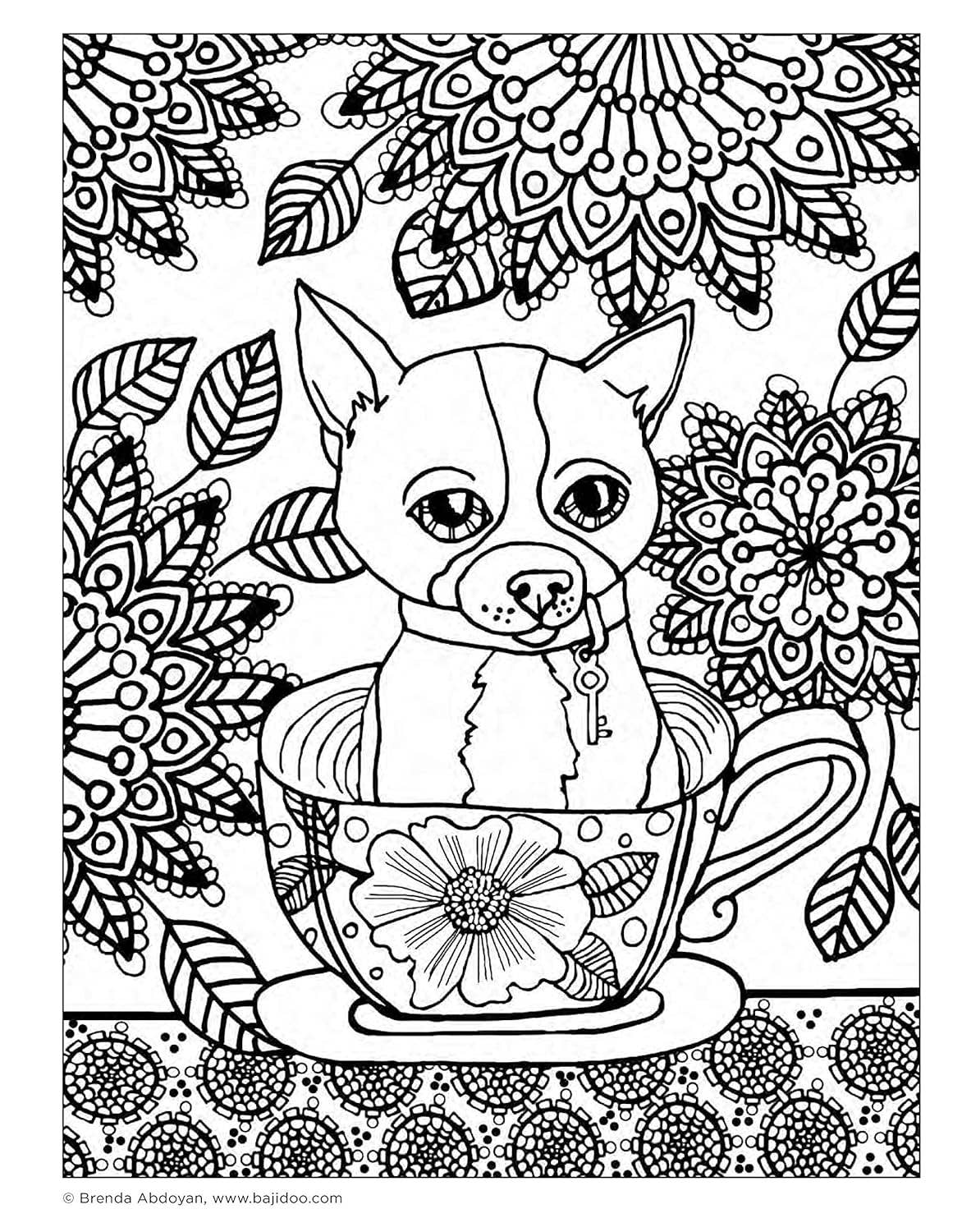 Lovable Dogs Coloring Book