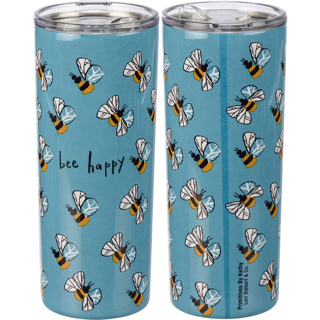 Bee Happy Coffee Tumbler