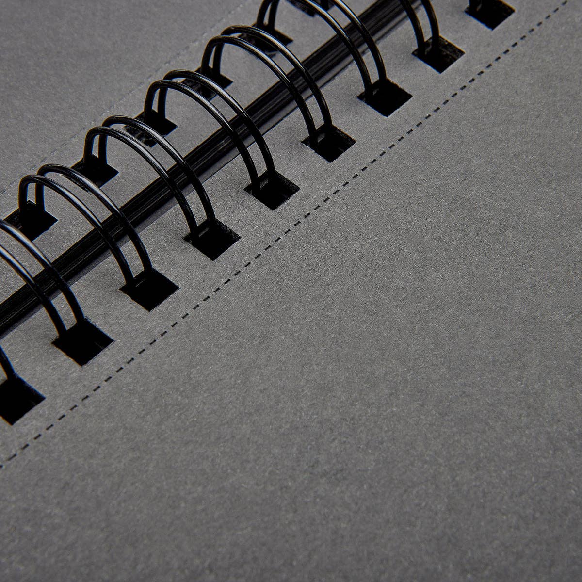 Black Paper Sketchbook - Top Spiral - 8" x 10.5" - 75 Sheets