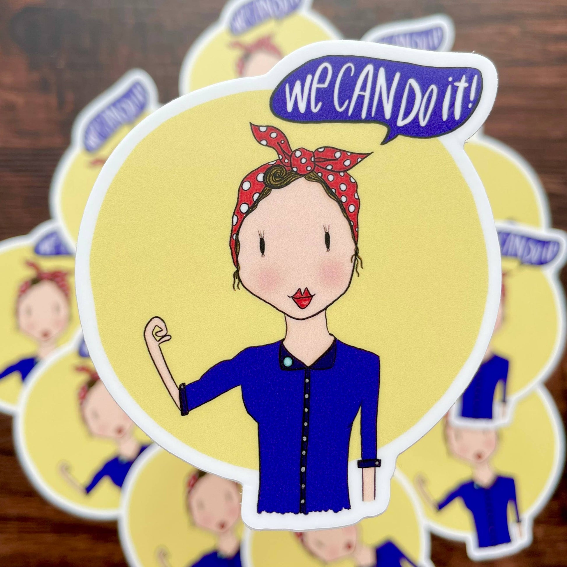 Rosie the Riveter Feminist Sticker