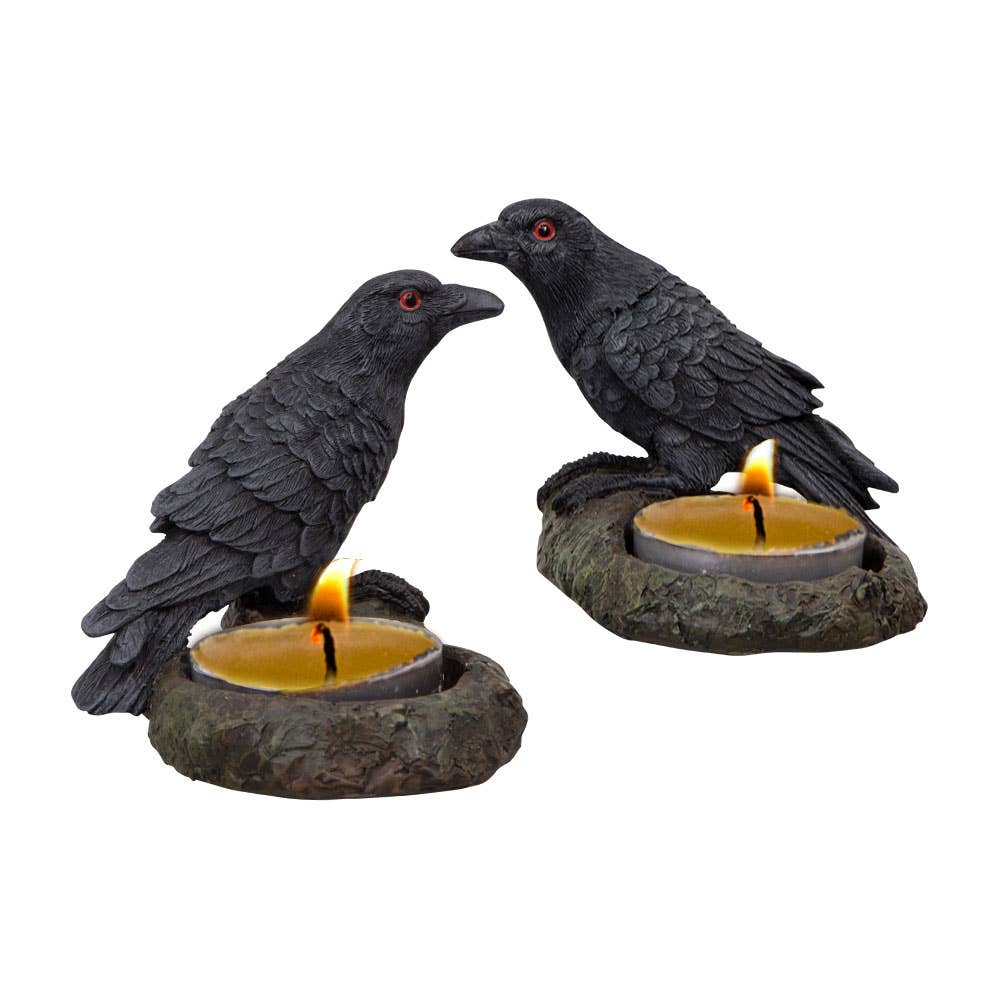 Raven Tea Light Holder