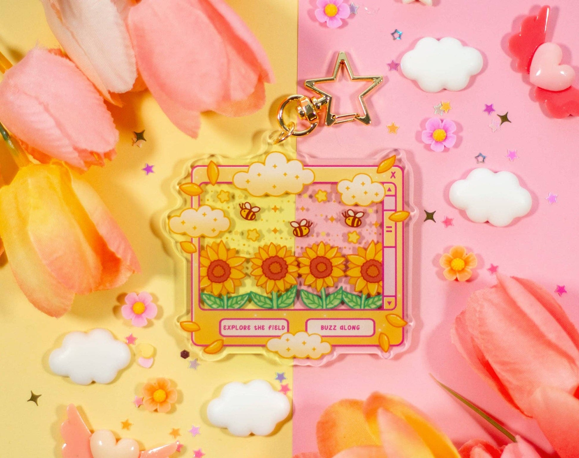 Sunflower Dreams Keychain