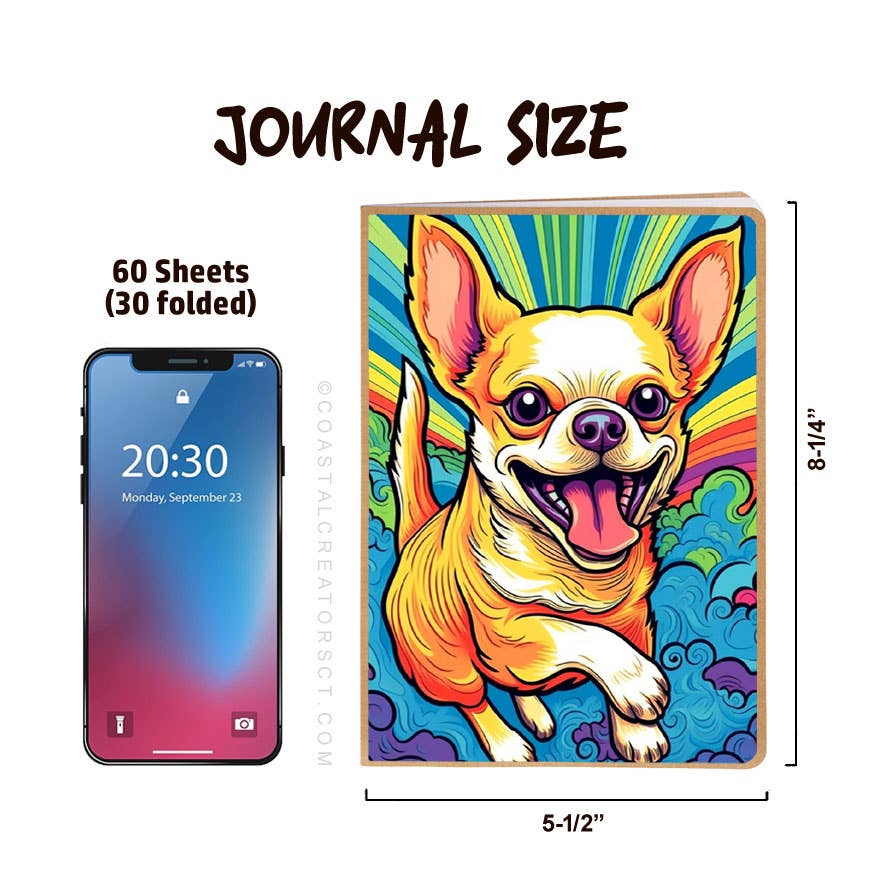Chihuahua Journal w/ Pawsed Magnetic Bookmark Set (Packaged)